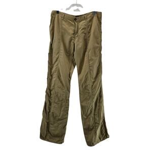Just Cavalli Pants Mens 34x35 Tall Tan Nylon Straight Leg Vintage Y2k Designer